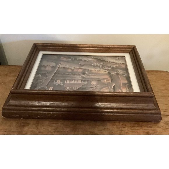 Paper Tole Designs Inc Wall Art Framed Farmhouse Quail Truck Windmill SEE READ - Picture 5 of 7